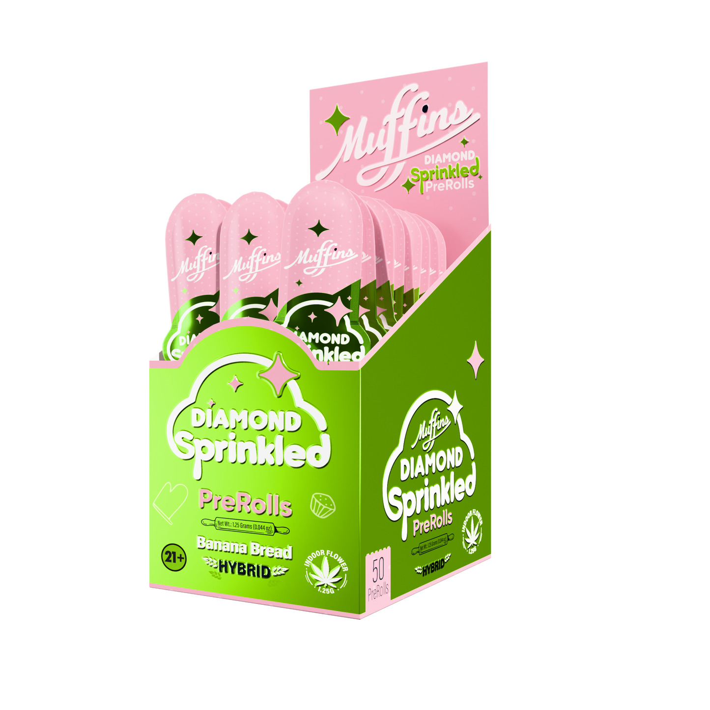 Muffins 50CT Diamond Sprinkled THC-P Pre-Rolls