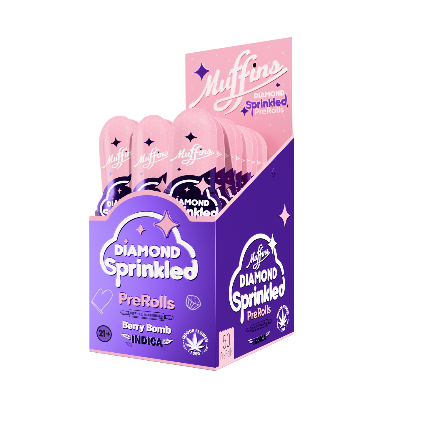 Muffins 50CT Diamond Sprinkled THC-P Pre-Rolls