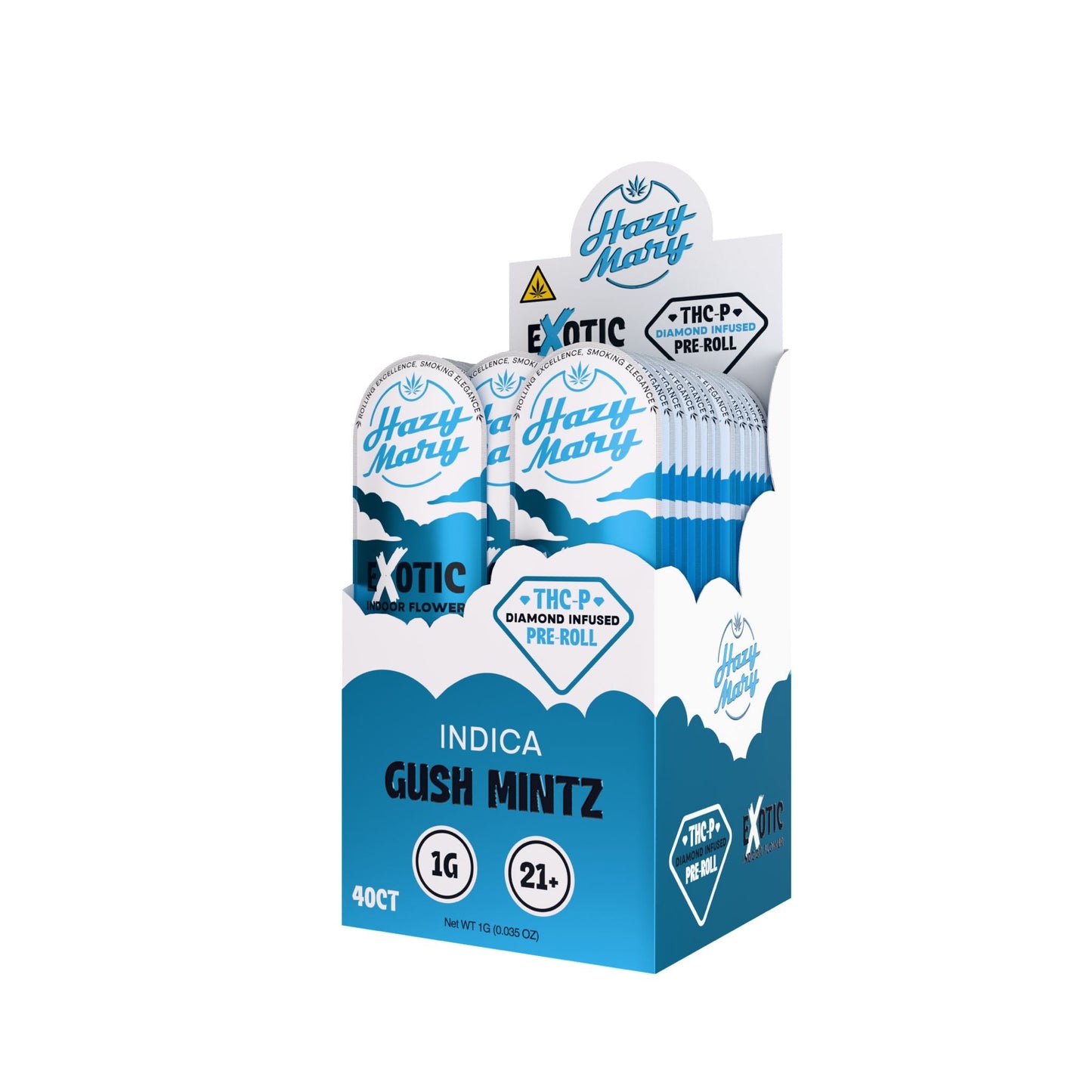 Hazy Mary Exotic Diamond Infused Pre-Rolls - 1G - THC-P