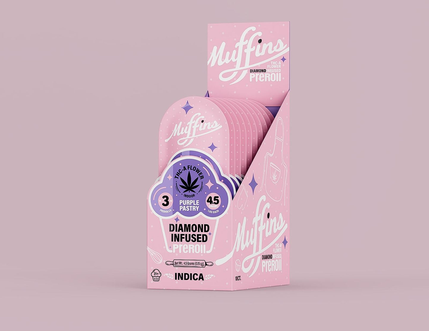 Muffins 3PK Diamond Infused THC-A Pre-Rolls