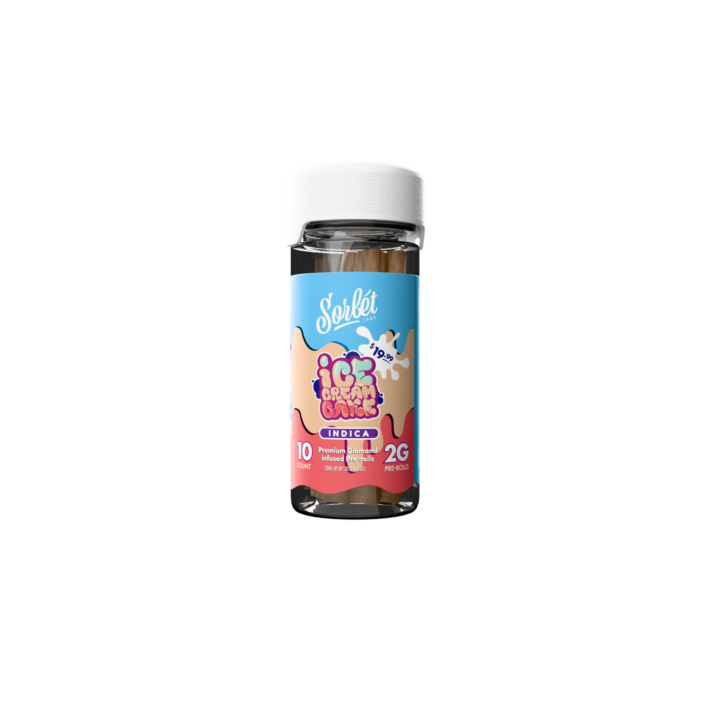 Sorbet 10CT 2G Pre-rolls Jar THC-A