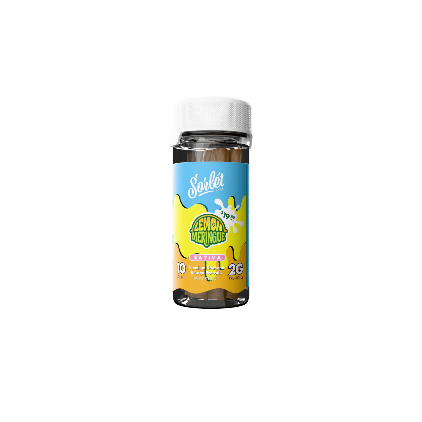 Sorbet 10CT 2G Pre-rolls Jar THC-A