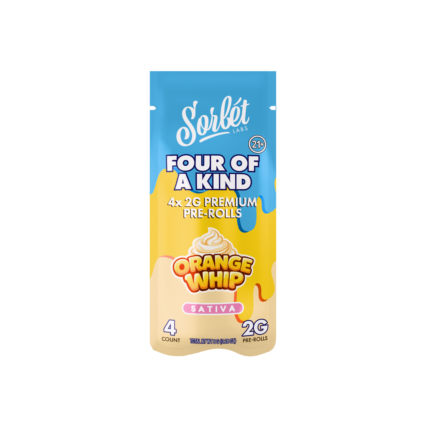 Sorbet 4 of a Kind 2G Pre-rolls THC-P