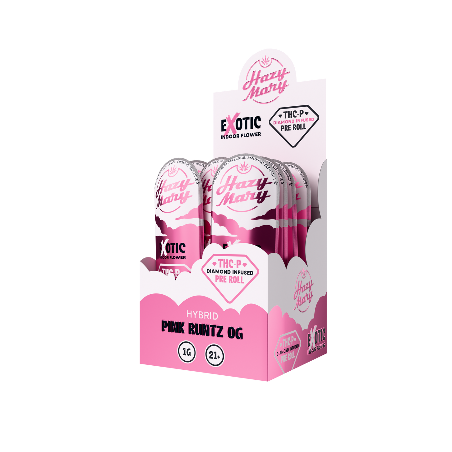 Hazy Mary Exotic Diamond Infused Pre-Rolls - 1G - THC-P