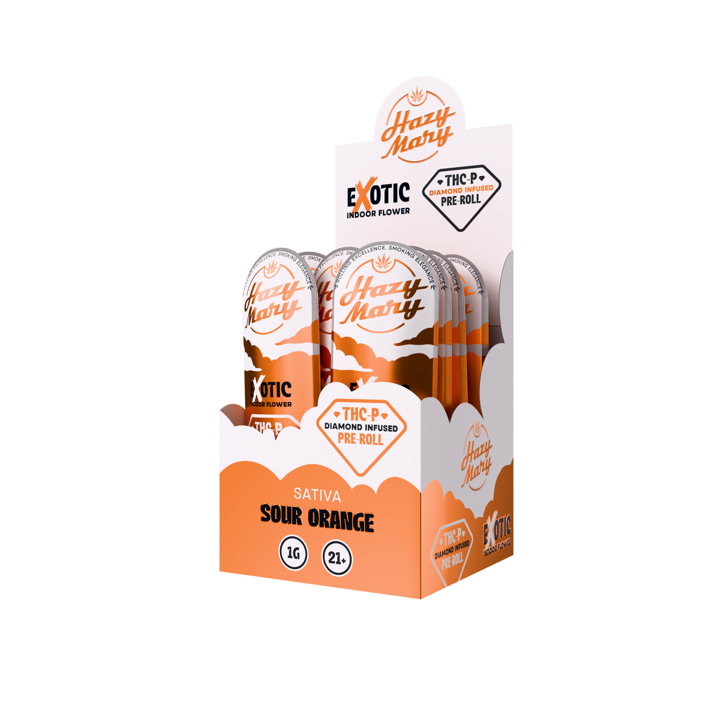 Hazy Mary Exotic Diamond Infused Pre-Rolls - 1G - THC-P