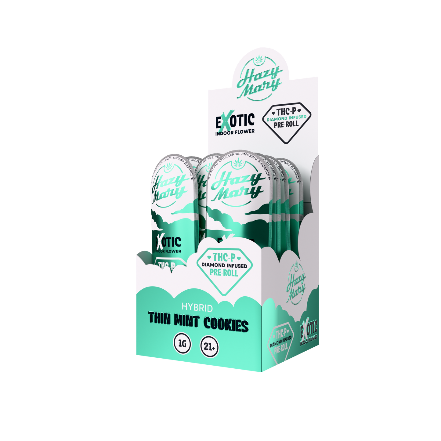 Hazy Mary Exotic Diamond Infused Pre-Rolls - 1G - THC-P