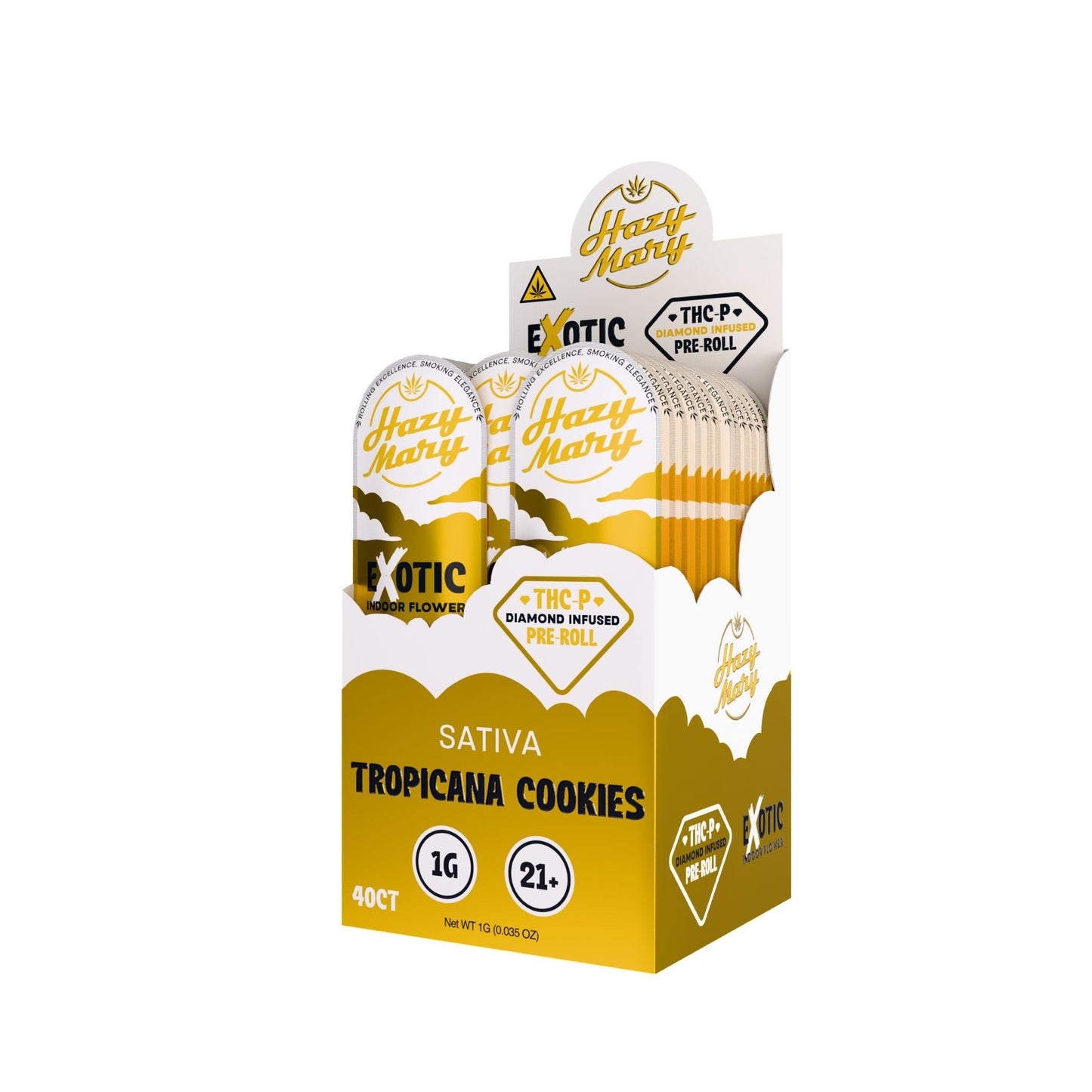 Hazy Mary Exotic Diamond Infused Pre-Rolls - 1G - THC-P