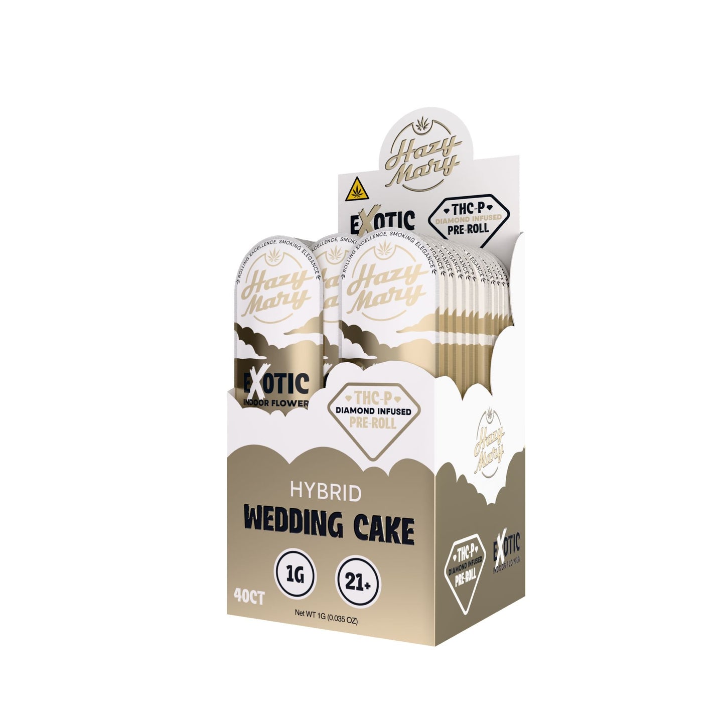 Hazy Mary Exotic Diamond Infused Pre-Rolls - 1G - THC-P